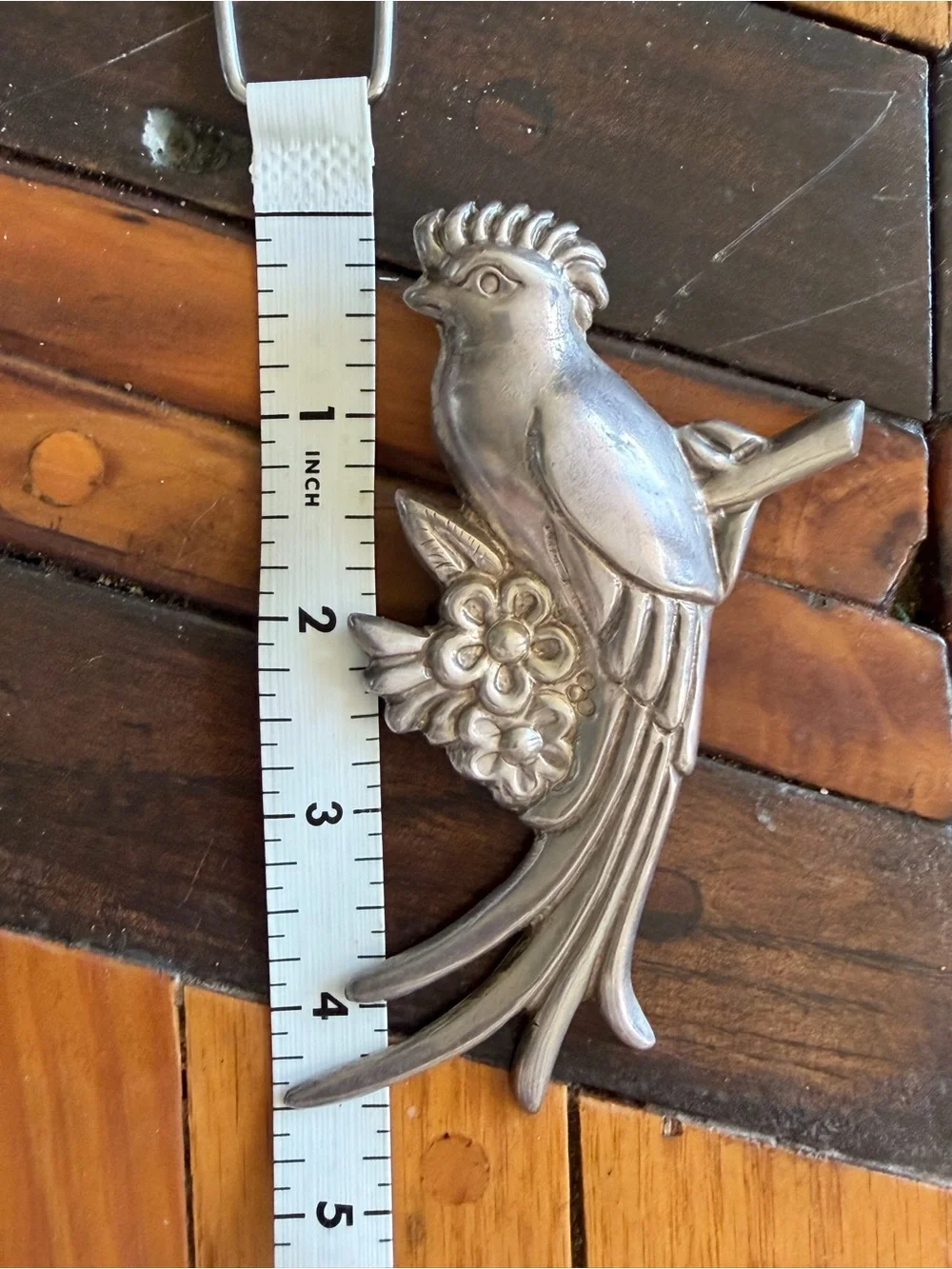 Vintage Silver Quetzal Brooch